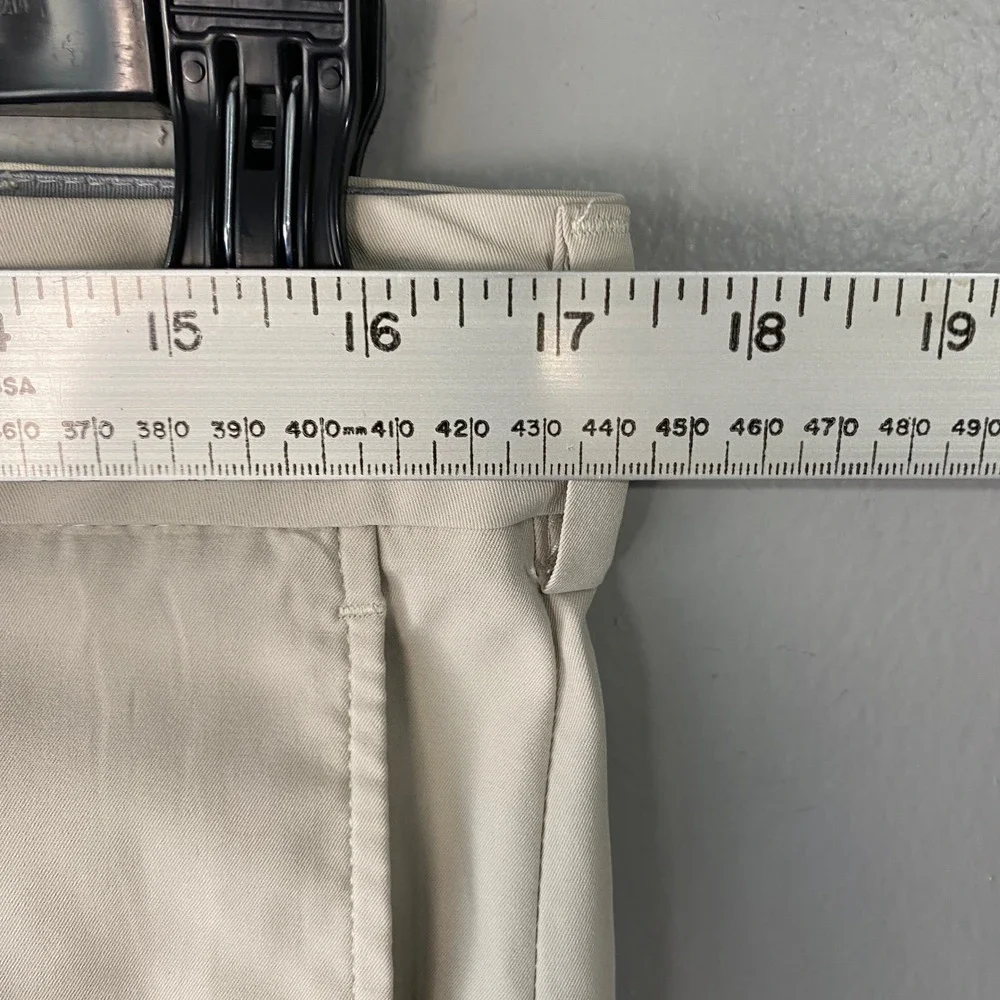 Walter Hagen Eleven Mens Golf Pants Beige Khaki Straight Leg 34x32 Performance